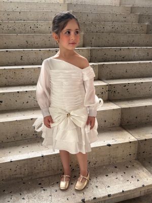 Ivory Bow Dress 🤍